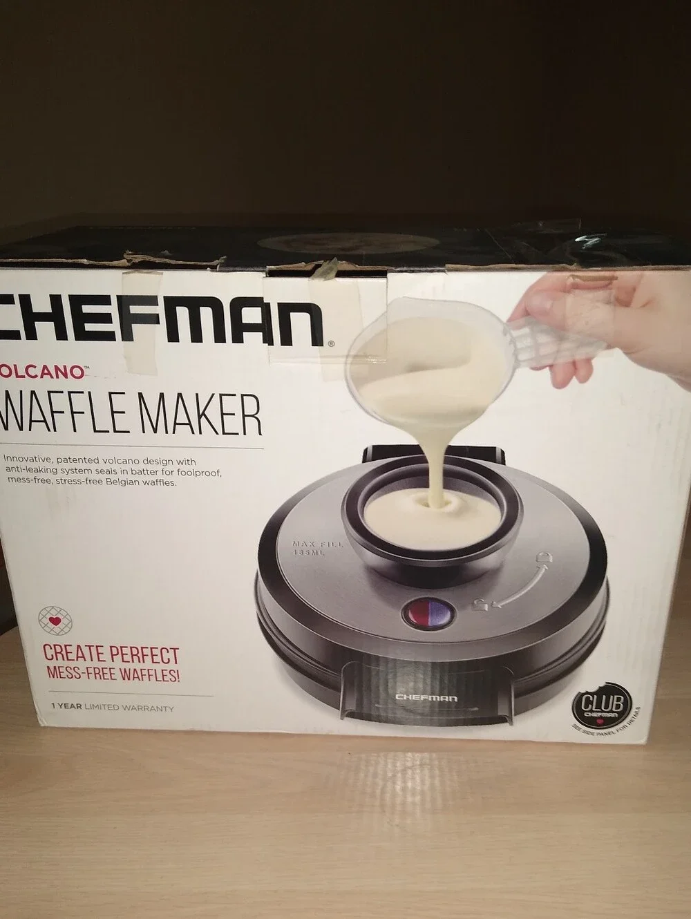 CHEFMAN VOLCANO BELGIAN WAFFLE MAKER